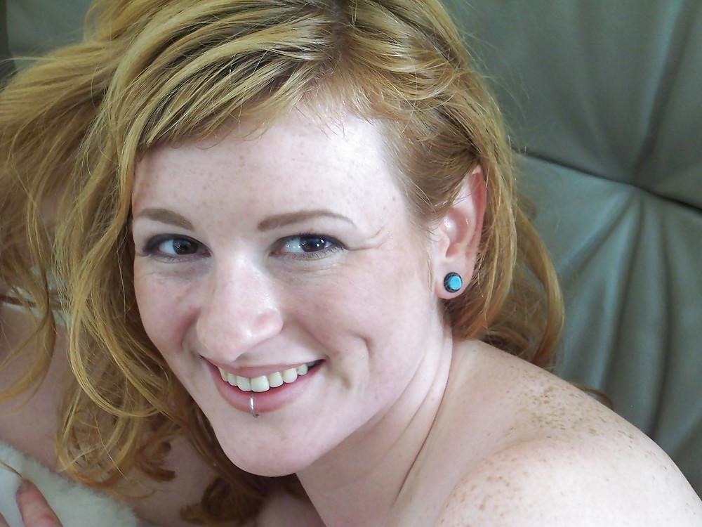 20P Cute Redhead First Time on Camera