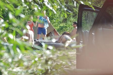 25P Russian nudists have fun in the forest
