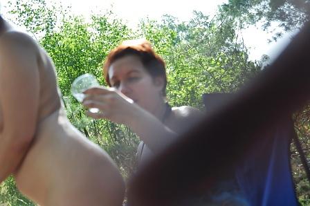 25P Russian nudists have fun in the forest