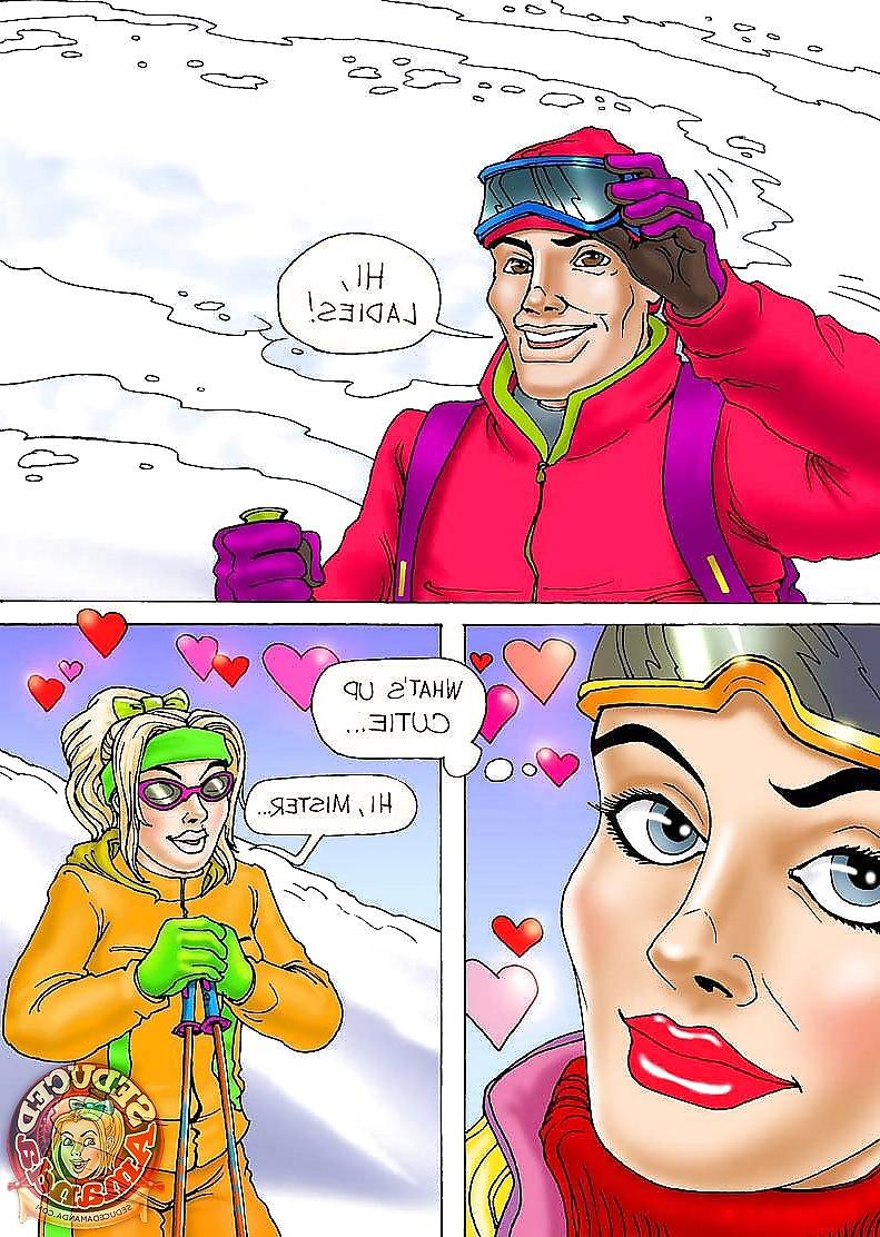 15P Seduced Amanda - Sexy Skiing (en)