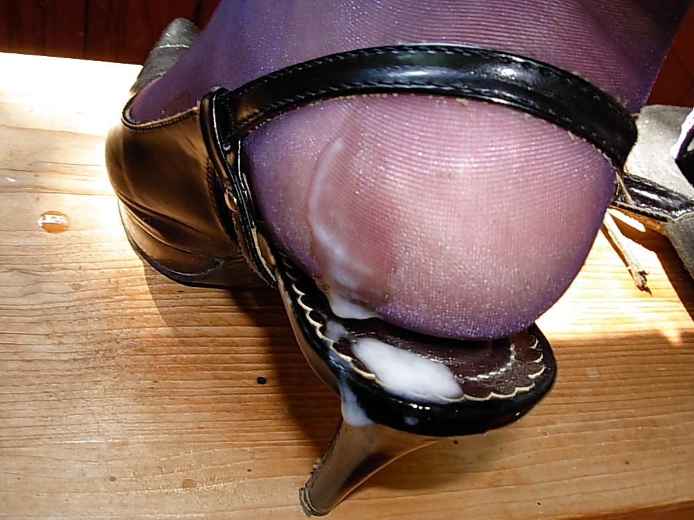 22P Very tight peep toe fuck