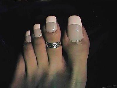 11P Alex's sexy red toe nails