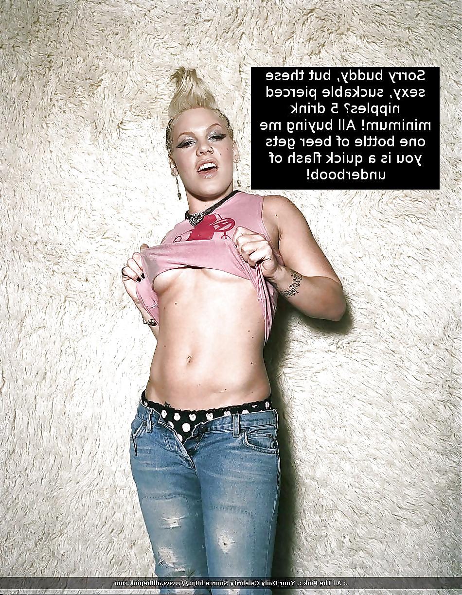 8P Sexy captions of Alecia Moore aka Pink