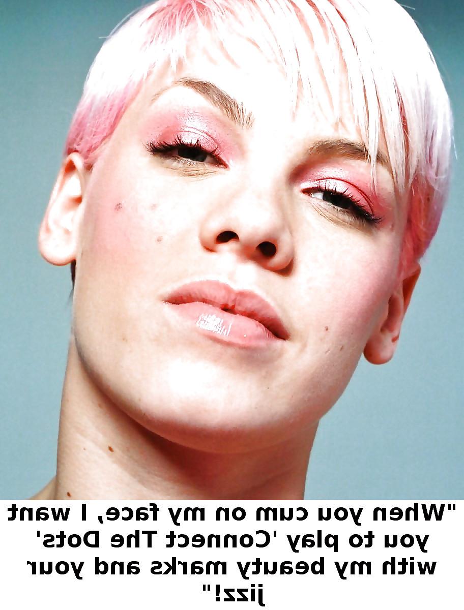 8P Sexy captions of Alecia Moore aka Pink