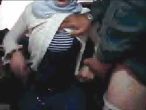 25P Hijab arab webcam in office Wears egypt or turkish jilbab