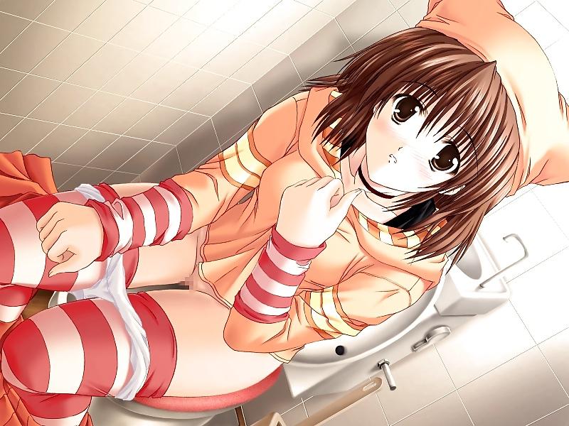 25P Hentai Toilet Peeping
