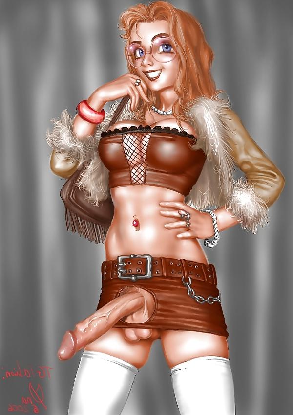 10P Sexy shemales-futanari solo cartoons 3