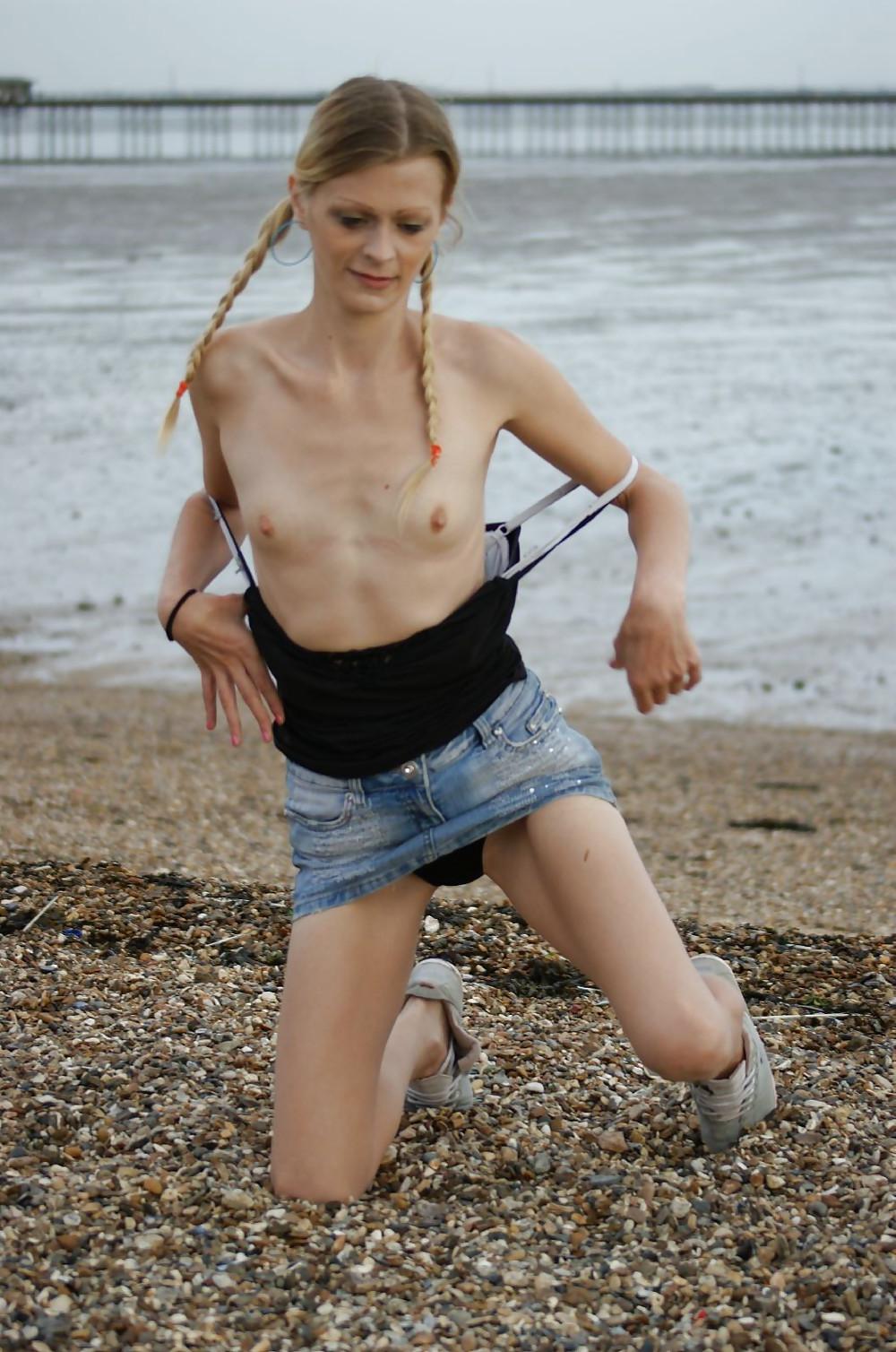 25P Skinny blonde teen