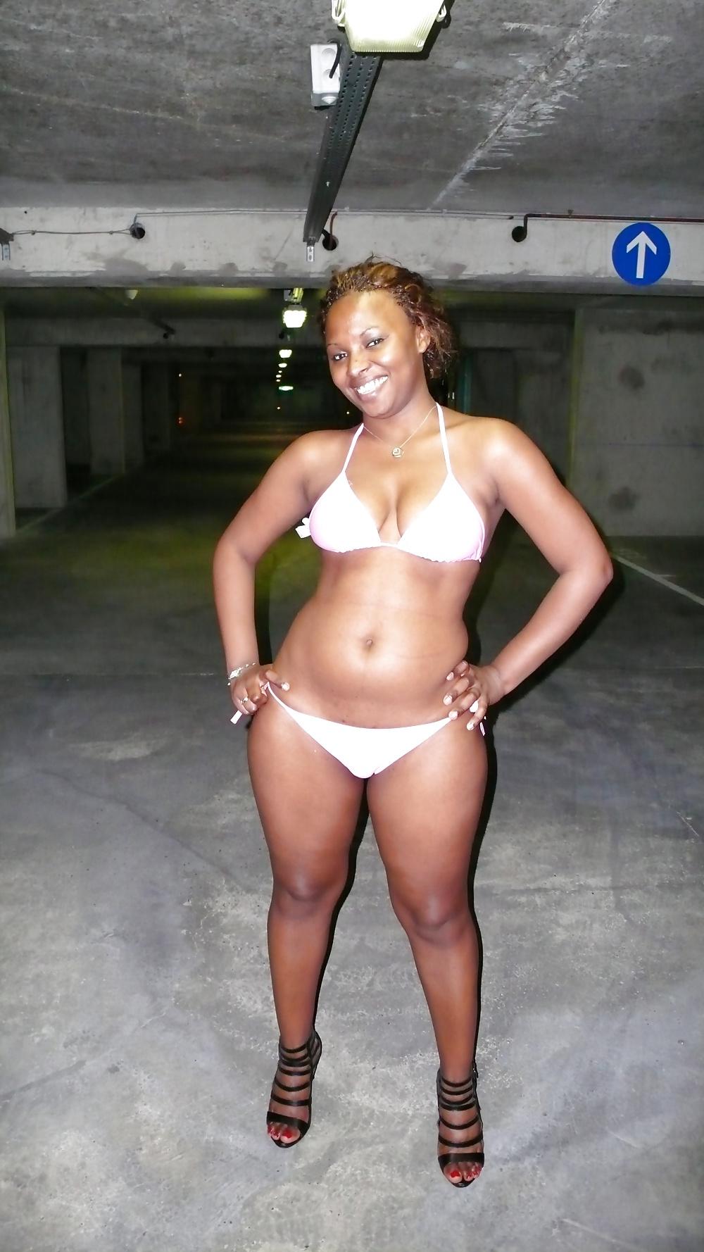 25P My Pink Bikini in Car Park