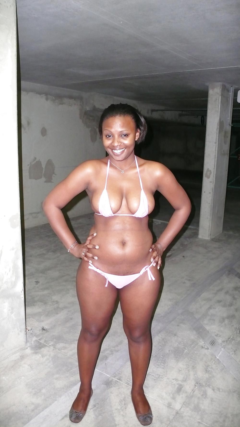 25P My Pink Bikini in Car Park