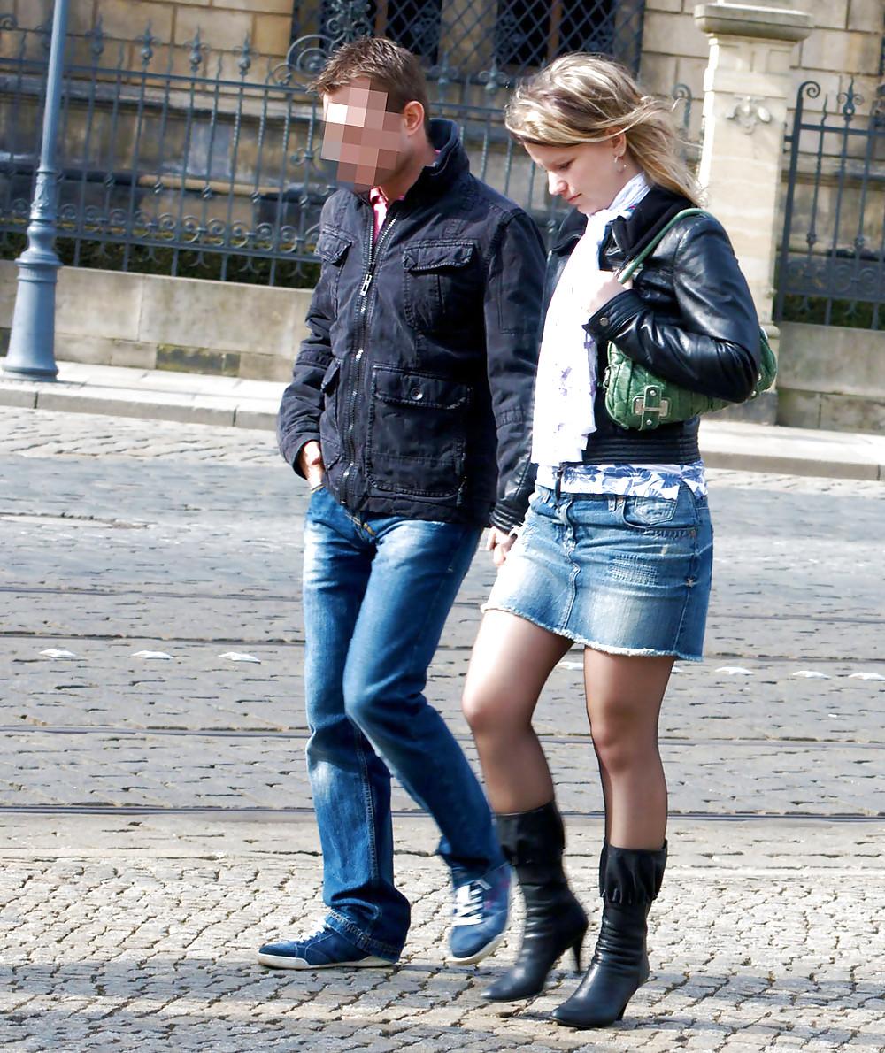 25P In The Streets 104 - Sexy Jeans Miniskirts