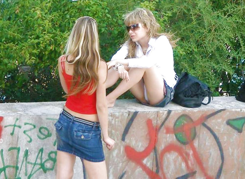 25P In The Streets 104 - Sexy Jeans Miniskirts