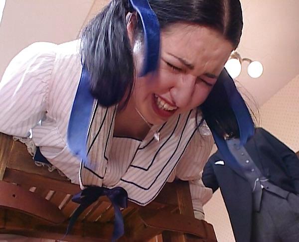 20P Hard headmaster caning