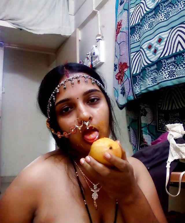 9P Eating Fruits, Showing My Tits Cunt and Asshole