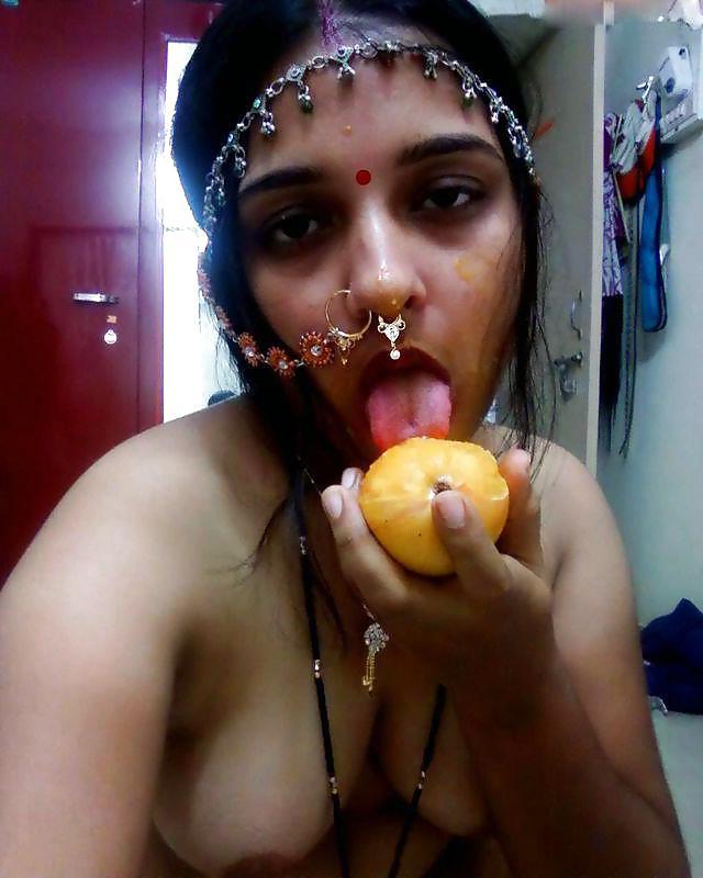 9P Eating Fruits, Showing My Tits Cunt and Asshole