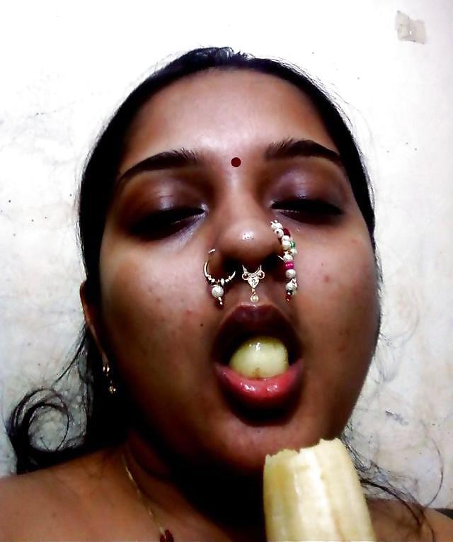 9P Eating Fruits, Showing My Tits Cunt and Asshole