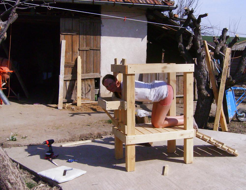 10P Homemade milking stand :)