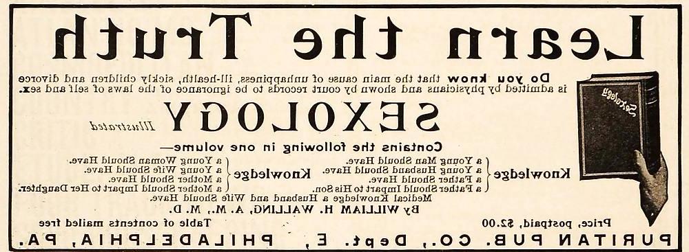 8P Vintage sex education advertisements