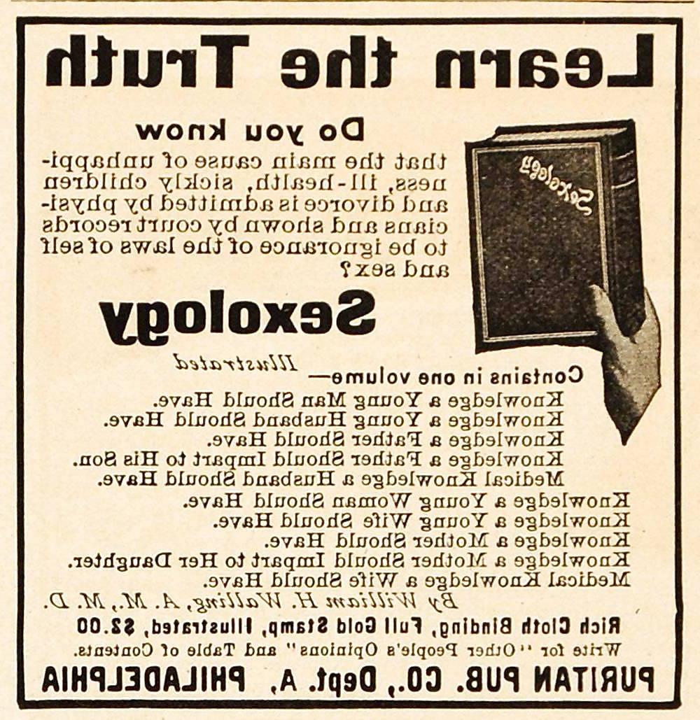 8P Vintage sex education advertisements