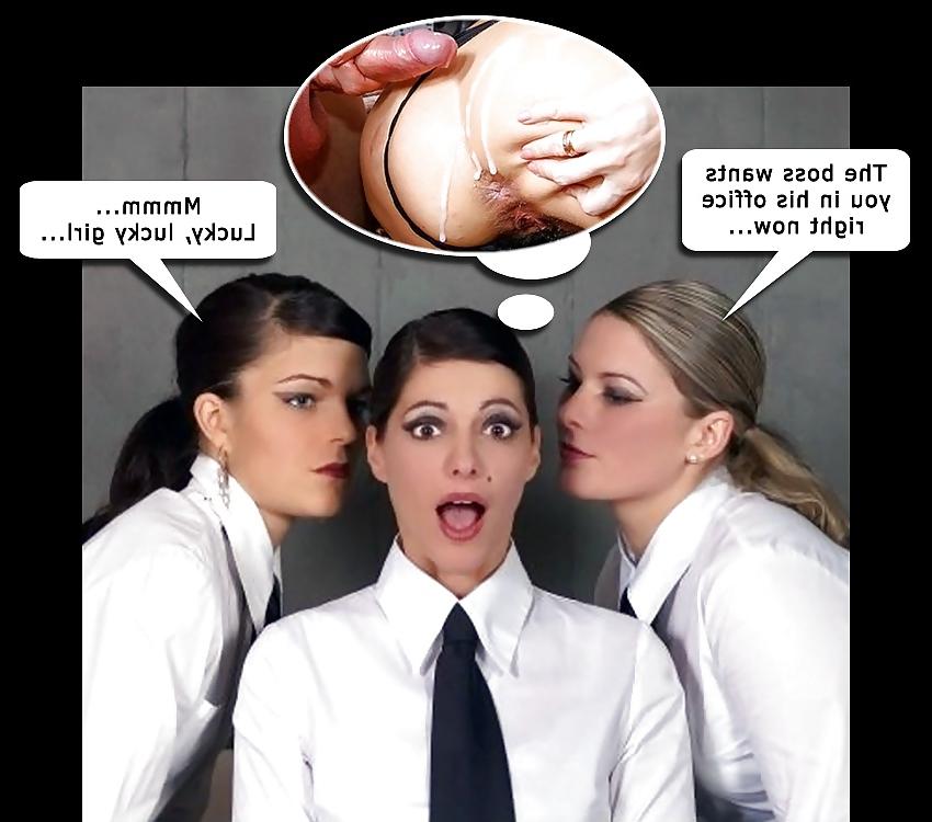 25P Office caption sluts. A bit of light hearted fun.