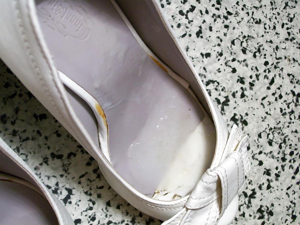 8P White open toe fuck