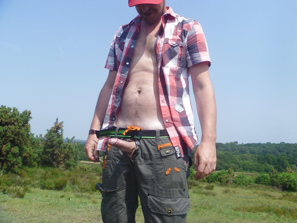 25P Outdoor couple playing in woods New forest dorset uk