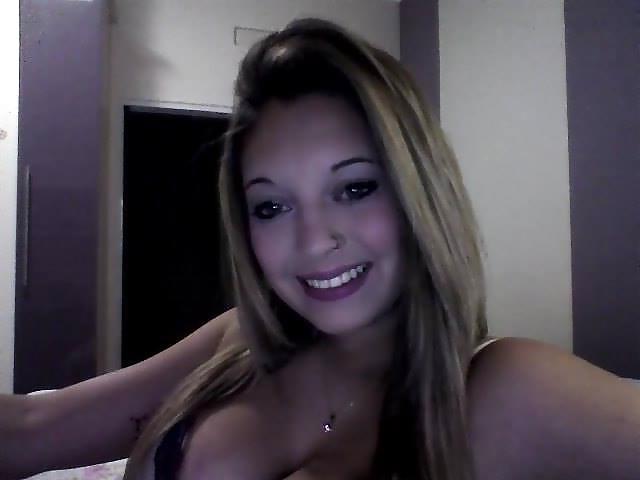 25P Cum over this Brazilian Blond Slut w Big Boobs