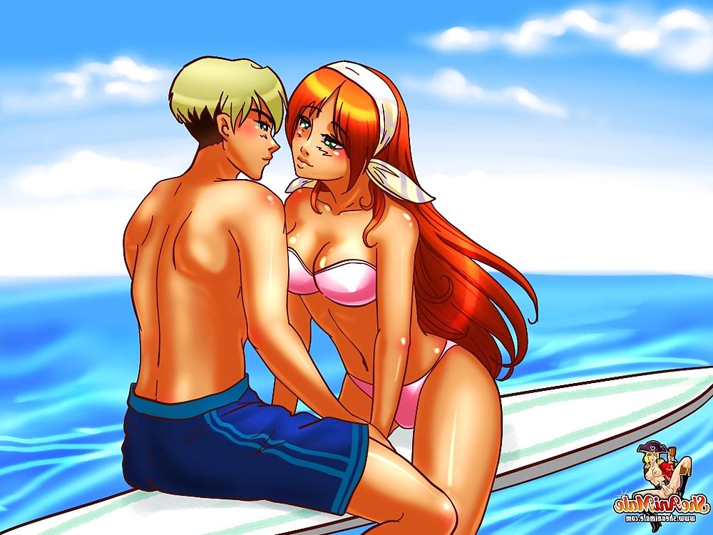 11P Cartoon ts Surfer