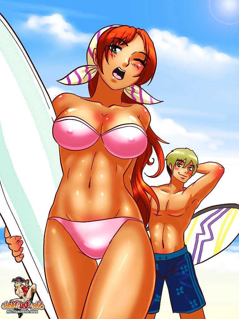 11P Cartoon ts Surfer