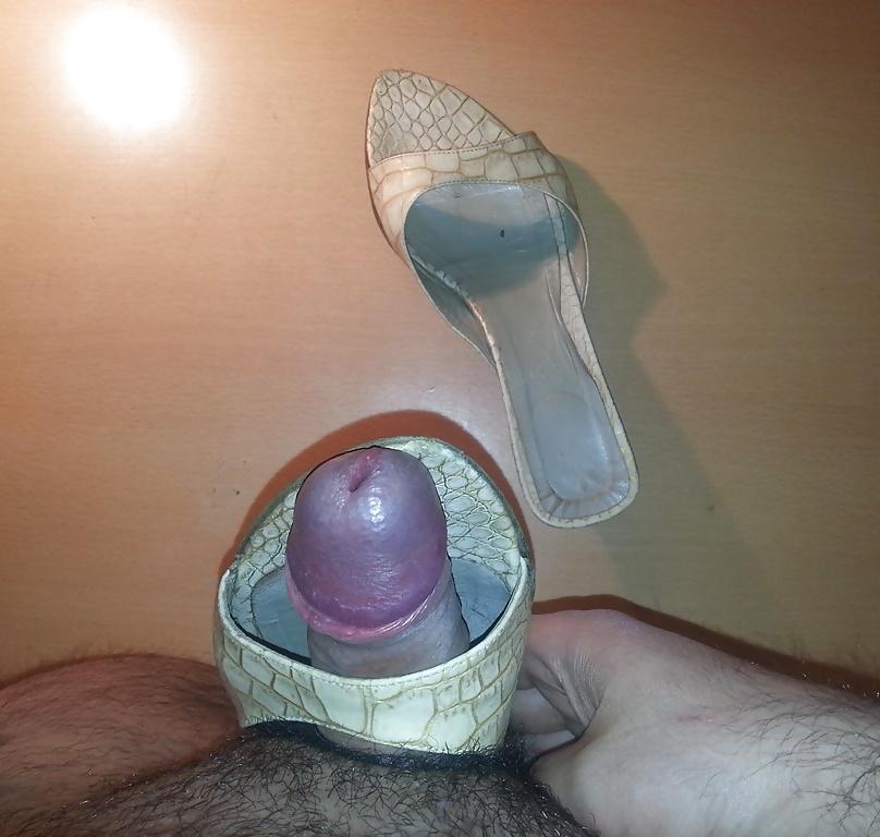 10P My mother's medium heels open toe sandals cummed
