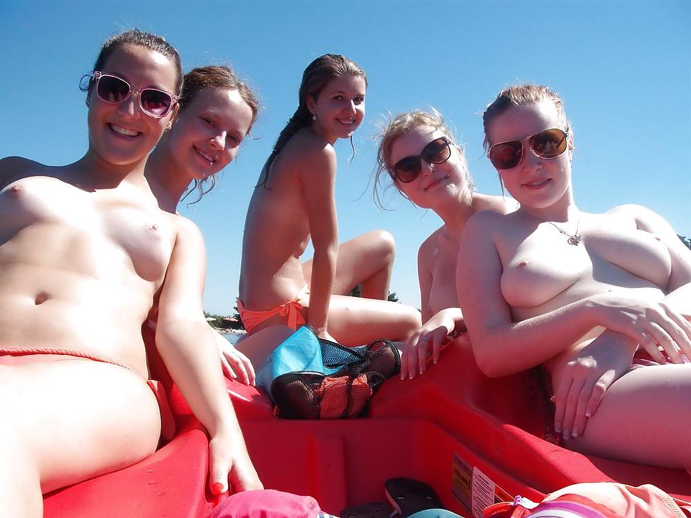 6P The gang get their tits out