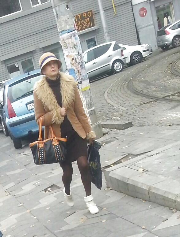20P Spy old + young sexy nylon romanian