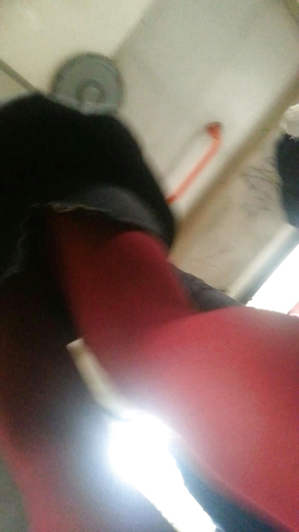 10P Spy sexy teens skirt and nylon romanian