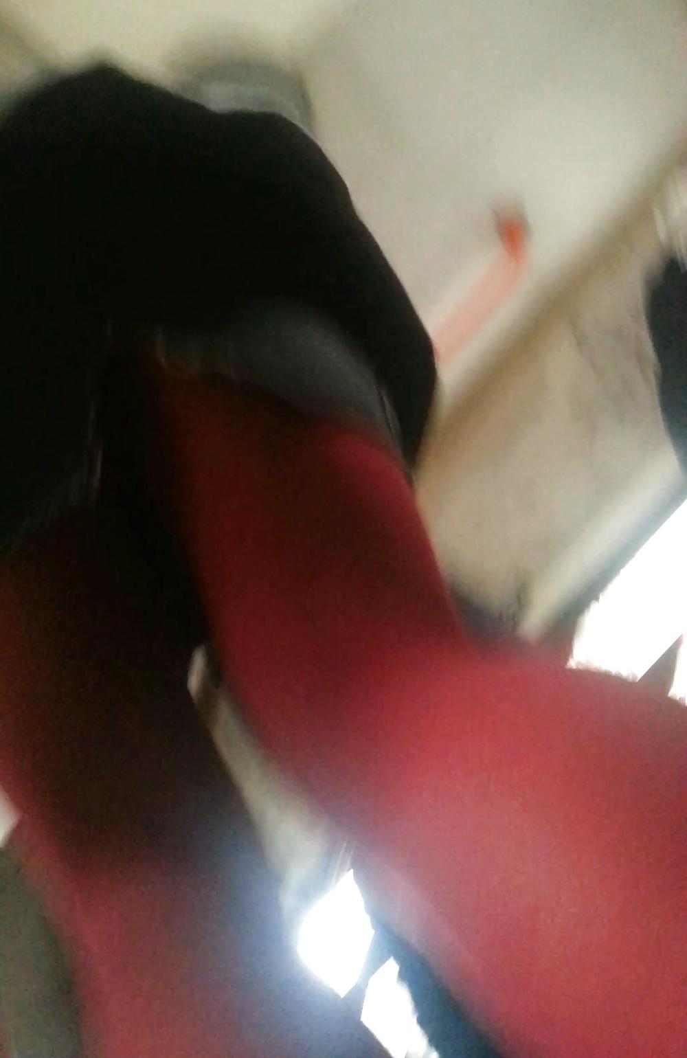 10P Spy sexy teens skirt and nylon romanian
