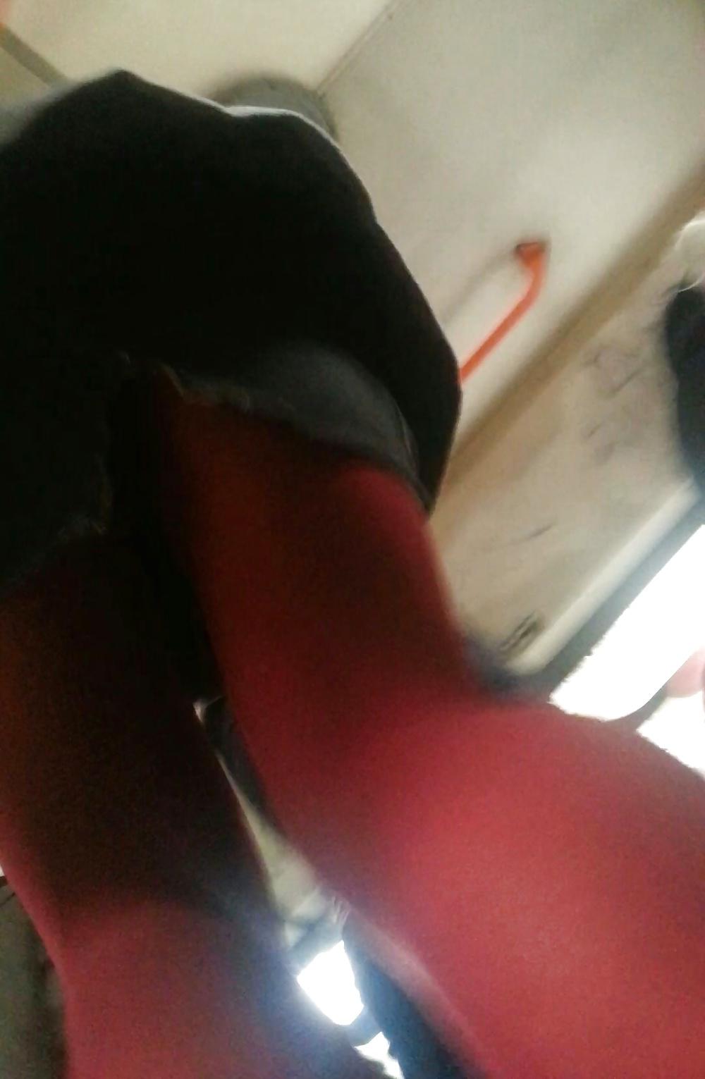 10P Spy sexy teens skirt and nylon romanian