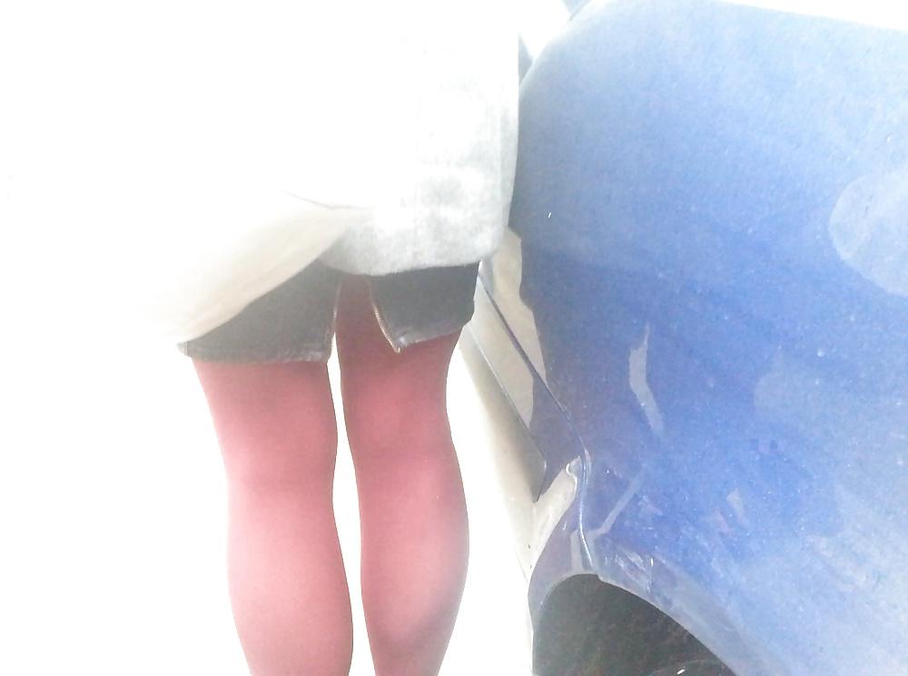 10P Spy sexy teens skirt and nylon romanian