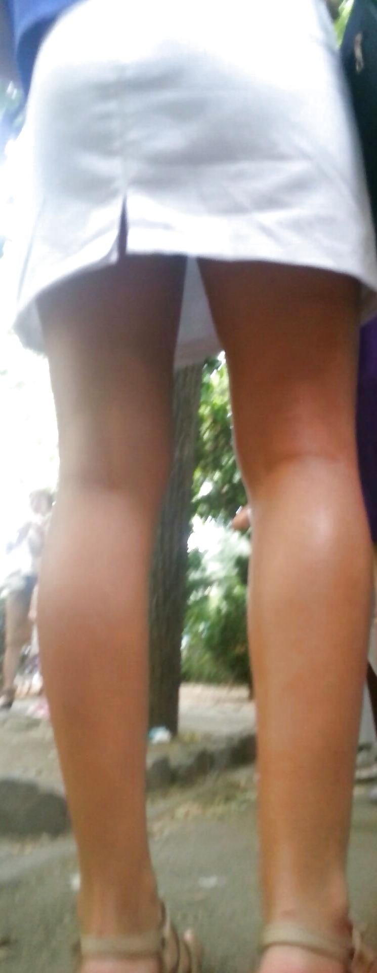 12P Spy sexy brunette teens skirt and feet romanian