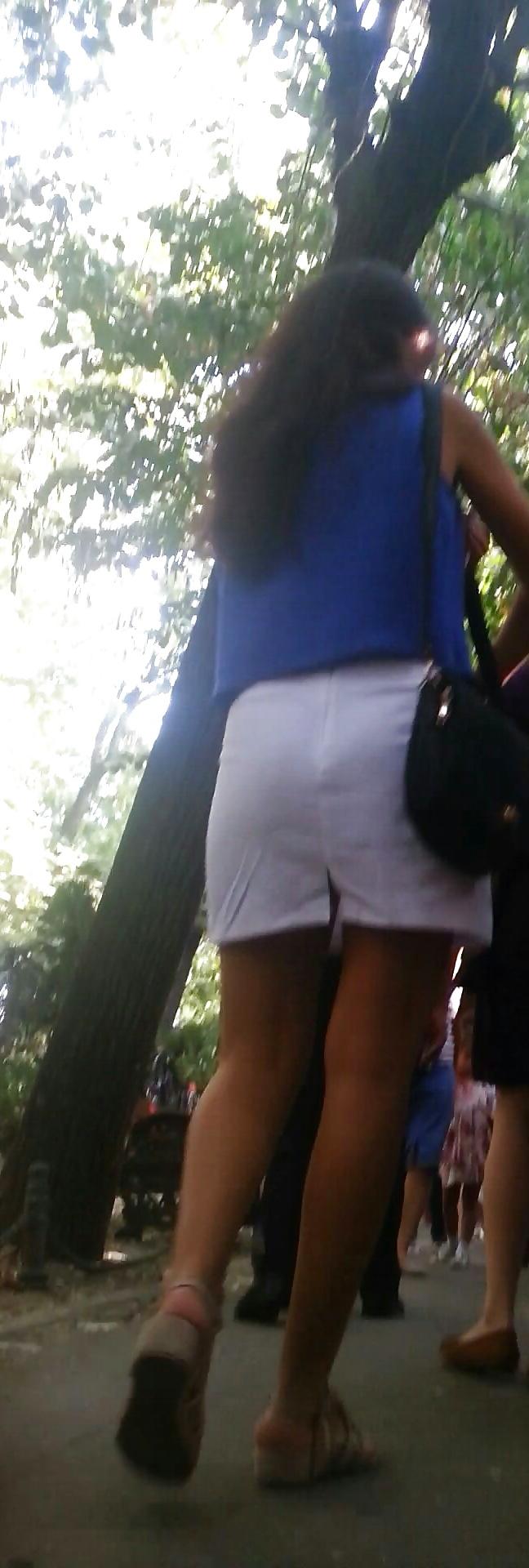 12P Spy sexy brunette teens skirt and feet romanian