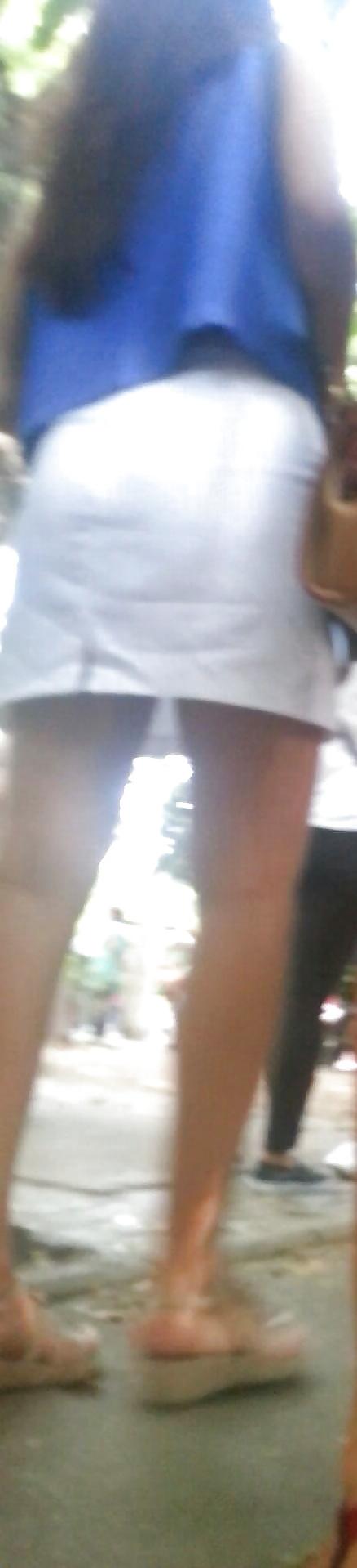 12P Spy sexy brunette teens skirt and feet romanian