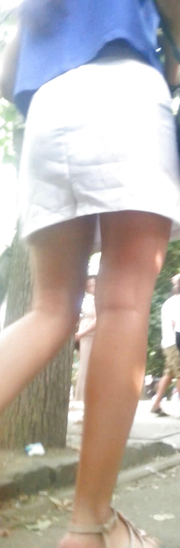 12P Spy sexy brunette teens skirt and feet romanian