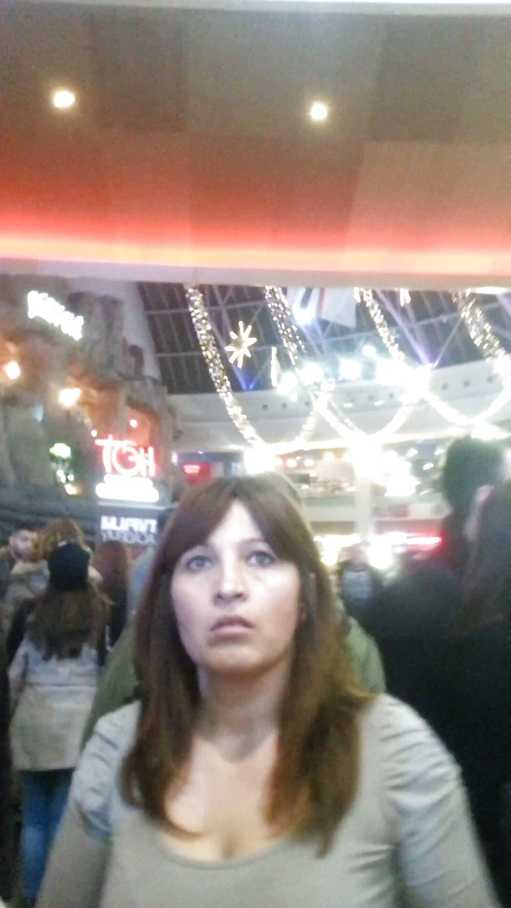 23P Spy old + young in mall romanian