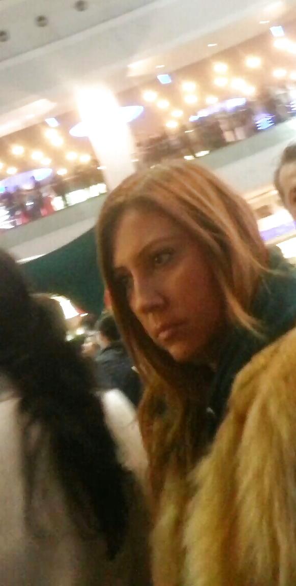 23P Spy old + young in mall romanian