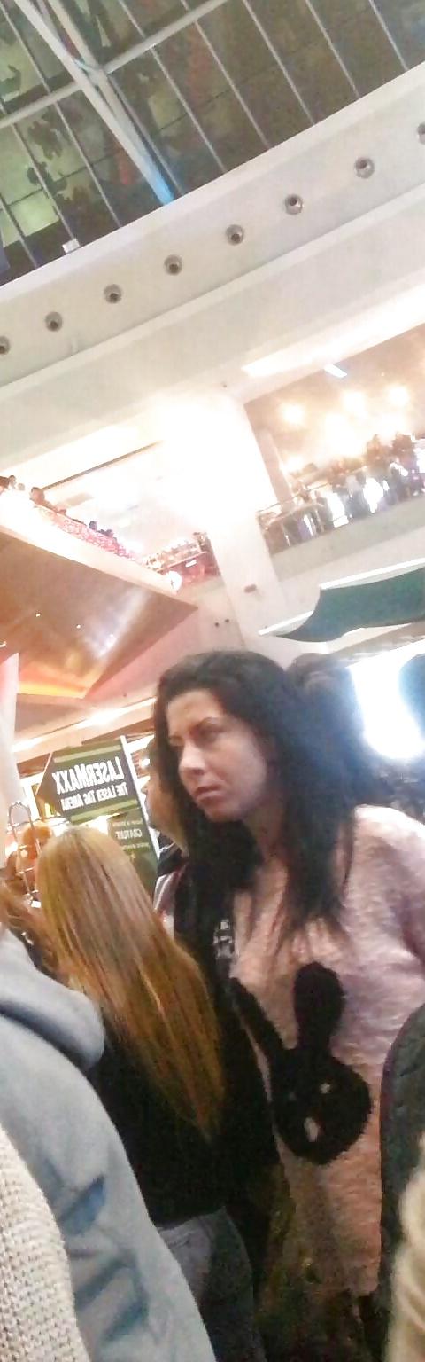 23P Spy old + young in mall romanian