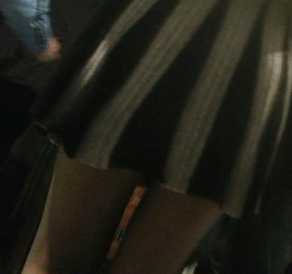 23P Spy sexy teens skirt and nylon romanian