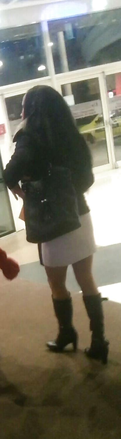 23P Spy sexy teens skirt and nylon romanian