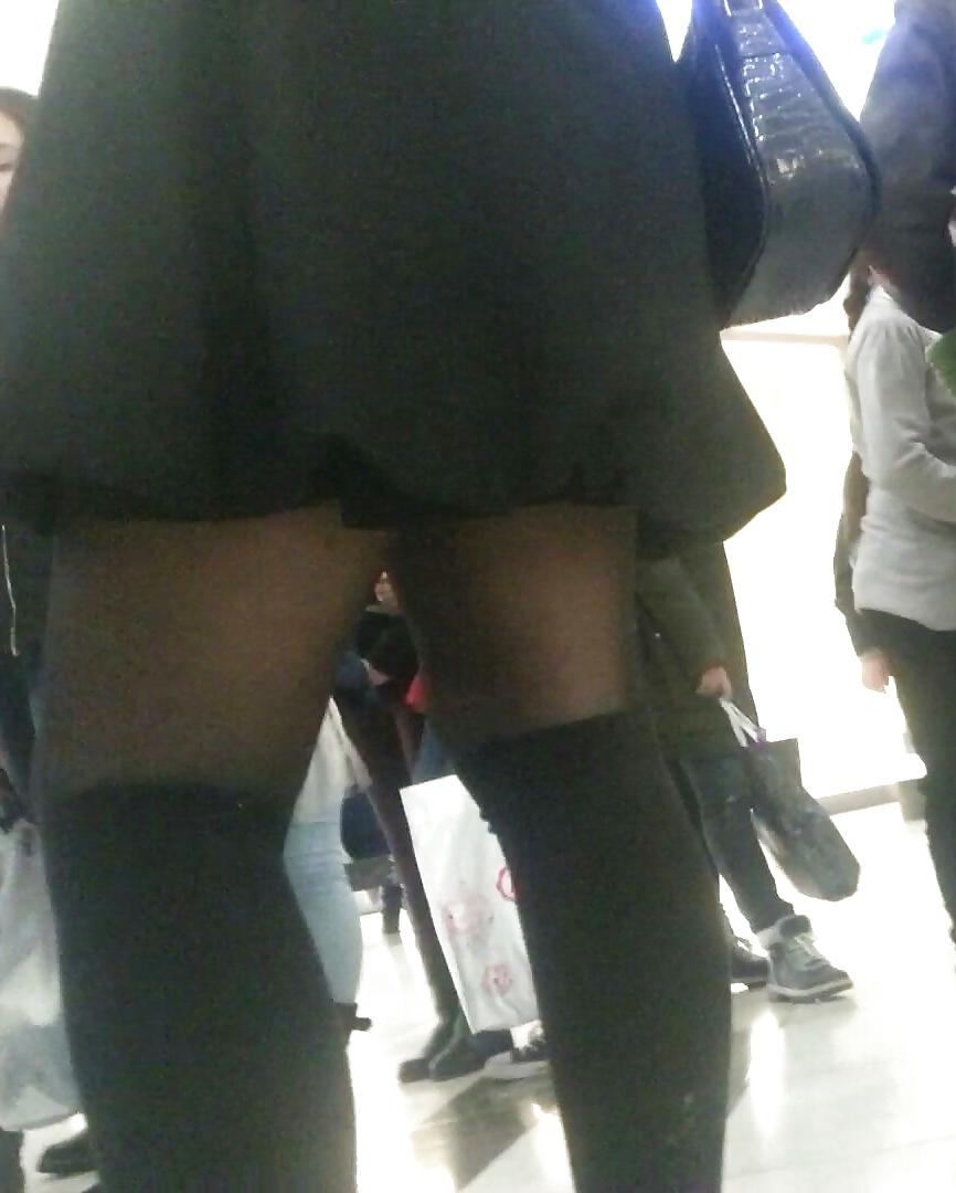 23P Spy sexy teens skirt and nylon romanian