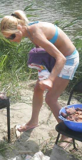 24P Spy old + young in picnic and fishing romanian