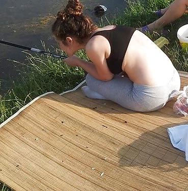 24P Spy old + young in picnic and fishing romanian