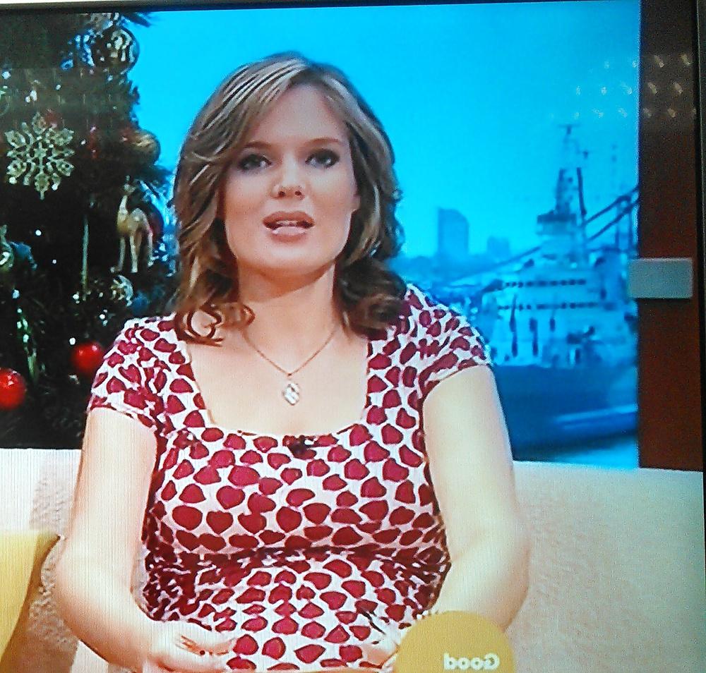 11P Cum over Charlotte Hawkins (Pregnant)