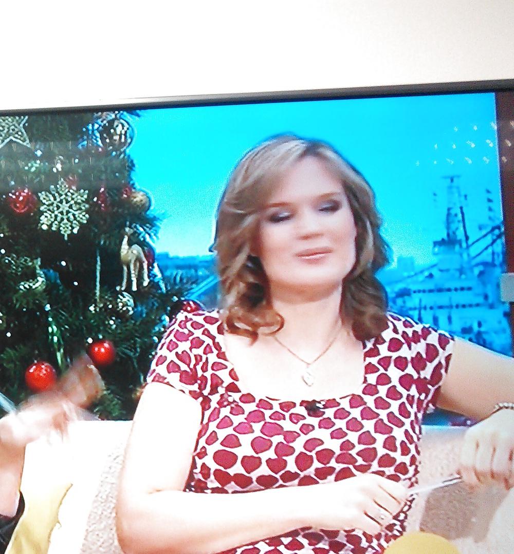 11P Cum over Charlotte Hawkins (Pregnant)